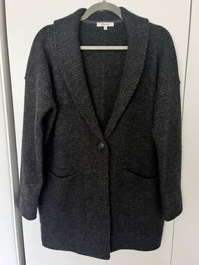 Madewell Herringbone Sweater Blazer Size M
